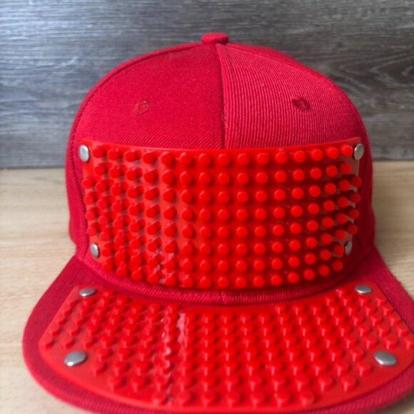 Elope Hat Cap Snapback Red Lego Building Blocks Brim Outdoors - Picture 2 of 11